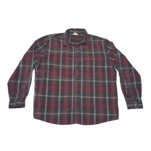 Carbon 2 Cobalt Men's XL Shirt Plaid Long Sleeve Button Up 100% Cotton